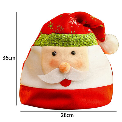 Χριστουγεννιάτικο Καπέλο Πυκνωμένο Ζεστό Χριστουγεννιάτικο Καπέλο Κόκκινο Χριστουγεννιάτικο Καπέλο Διακόσμηση πάρτι για το νέο έτος