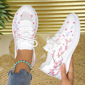 Sporta apavi Sieviešu augi Apdruka Elpojošas kedas Sieviešu Vulcanize Apavi Tīkla āra pastaigu apavi kedas