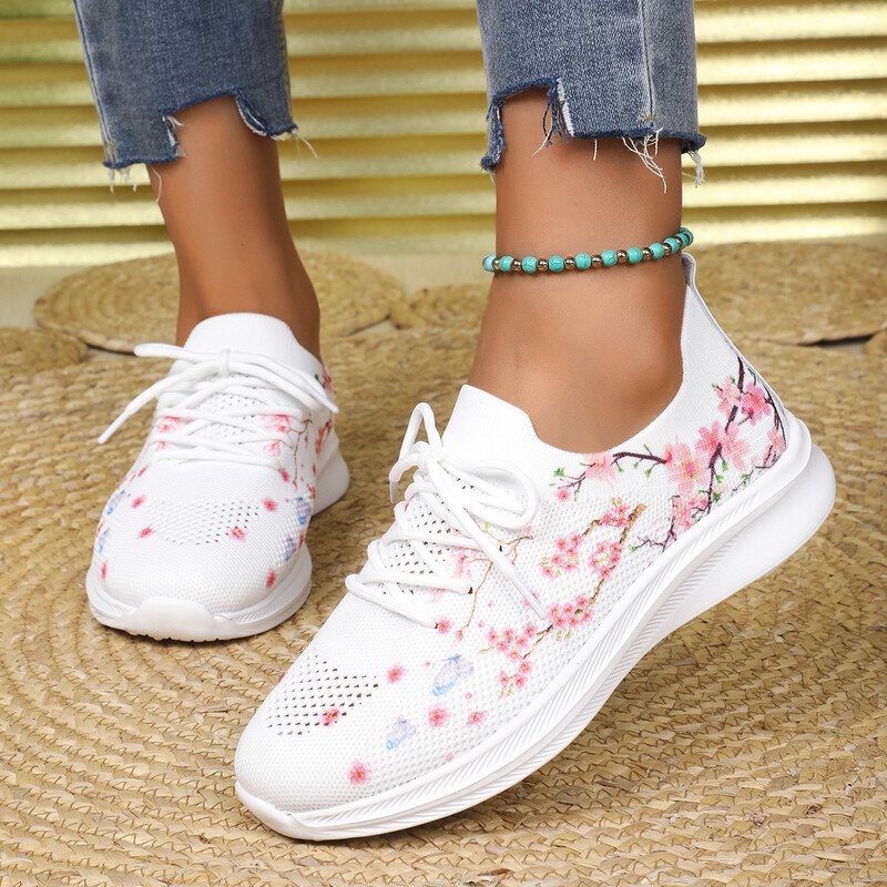 Sporta apavi Sieviešu augi Apdruka Elpojošas kedas Sieviešu Vulcanize Apavi Tīkla āra pastaigu apavi kedas