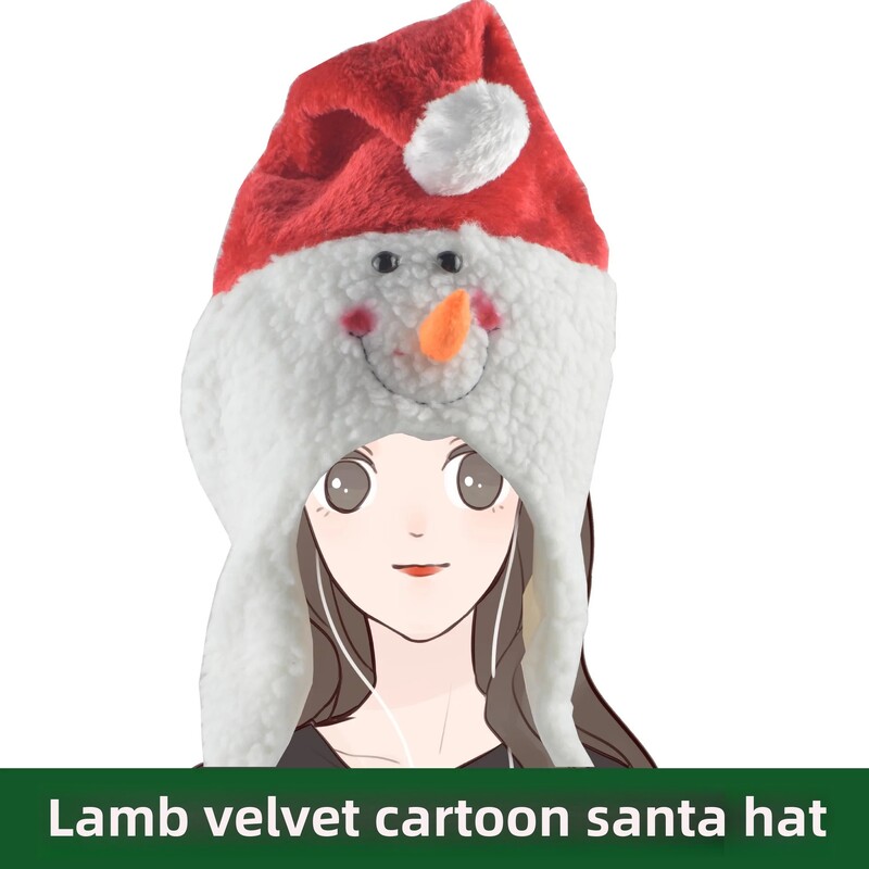 Kalėdų papuošalai suaugusiems ir vaikams Kalėdų Senelio kepurė Sniego senelis Kalėdų kepurė Medžiaga Kalėdų dovanos