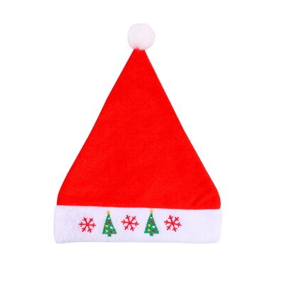 Aukštos kokybės Kalėdų Kalėdų minkšta skrybėlė Kalėdų Senelis Raudona Trumpa Pliušinė Noel Hat Linksmų Kalėdų dekoro dovana Laimingų Naujųjų Metų Šventinis dekoras