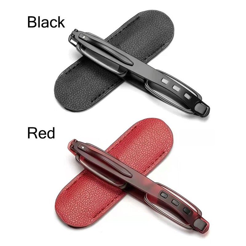 Φορητά πτυσσόμενα γυαλιά ανάγνωσης Anti Blue Light για άντρες Γυναικεία Συμπαγής συσκευή ανάγνωσης κλιπ στυλό τσέπης τσέπης 360° με δερμάτινη θήκη