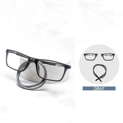 DMLNaujas sulankstomas kaklas Presbyopia High Clear Resin Fashion Magnet Presbyopia Anti Fatigue Presbyopia Didmeninė prekyba skaitytuvu