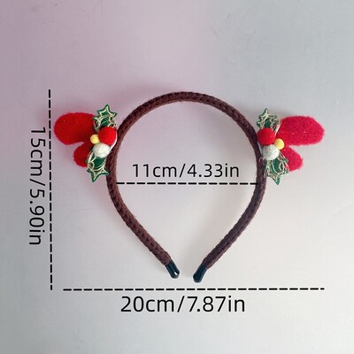 Boldog karácsonyt Rénszarvas fejpánt Karácsonyi fejfedők Hajpánt Csattos Fejfedők Fesztivál Party Cosplay Photo Prop Navidad 2025