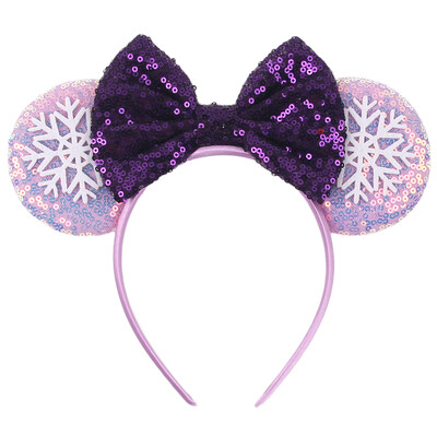 Boldog karácsonyt Disney flitter/bársony masni egérfül hajpánt karácsony napi fejpánt női lányok fesztivál Cosplay kiegészítők gyerekeknek
