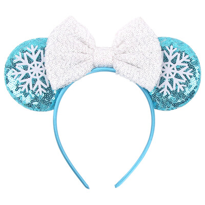 Boldog karácsonyt Disney flitter/bársony masni egérfül hajpánt karácsony napi fejpánt női lányok fesztivál Cosplay kiegészítők gyerekeknek