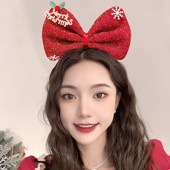 2024 Kids Headband Χριστουγεννιάτικα Cosplay Cartoon Elk Snowflake Bow Hairband πάρτι γενεθλίων Καπέλα Δώρα απόκριες Αξεσουάρ μαλλιών