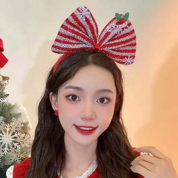 2024 Kids Headband Χριστουγεννιάτικα Cosplay Cartoon Elk Snowflake Bow Hairband πάρτι γενεθλίων Καπέλα Δώρα απόκριες Αξεσουάρ μαλλιών