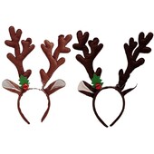 1PC Bandă de coarne de ren de Crăciun, coarne de elan, urechi, cerc pentru cap cu clopoțel roșu, accesorii de păr pentru petrecerea de Crăciun, 2024
