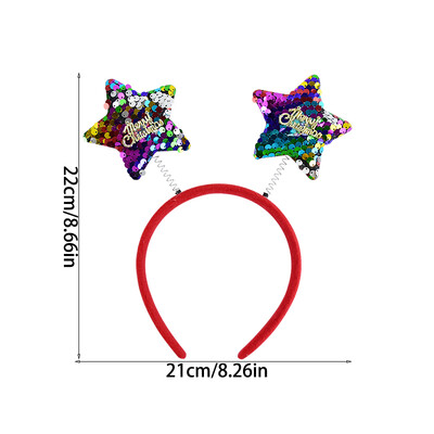 Kalėdų galvos juosta vaikams suaugusiems Kalėdų Senelis Elk Xmax Tree Plaukų aksesuarai Nuotraukų rekvizitai Kalėdų puošmena 2024 m. Naujųjų metų dovanos