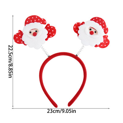 Kalėdų galvos juosta vaikams suaugusiems Kalėdų Senelis Elk Xmax Tree Plaukų aksesuarai Nuotraukų rekvizitai Kalėdų puošmena 2024 m. Naujųjų metų dovanos