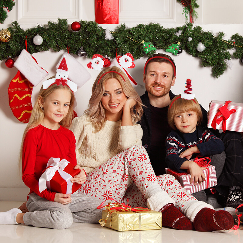 Kalėdų galvos juosta vaikams suaugusiems Kalėdų Senelis Elk Xmax Tree Plaukų aksesuarai Nuotraukų rekvizitai Kalėdų puošmena 2024 m. Naujųjų metų dovanos