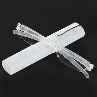 Elegantiški skaitymo akiniai, metaliniai rėmeliai, itin ploni vyriški, moteriški skaitymo akiniai, nešiojami maži skaitymo akiniai su dėkle