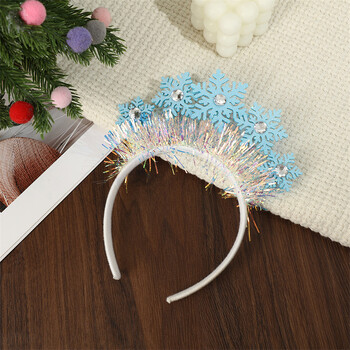 Fashion Sweet Christmas Snowflake Headband για γυναίκες κορίτσια Δημιουργικά αξεσουάρ μαλλιών φωτογραφικά στηρίγματα Δώρα Χριστουγεννιάτικης διακόσμησης