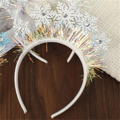 Fashion Sweet Christmas Snowflake Headband για γυναίκες κορίτσια Δημιουργικά αξεσουάρ μαλλιών φωτογραφικά στηρίγματα Δώρα Χριστουγεννιάτικης διακόσμησης