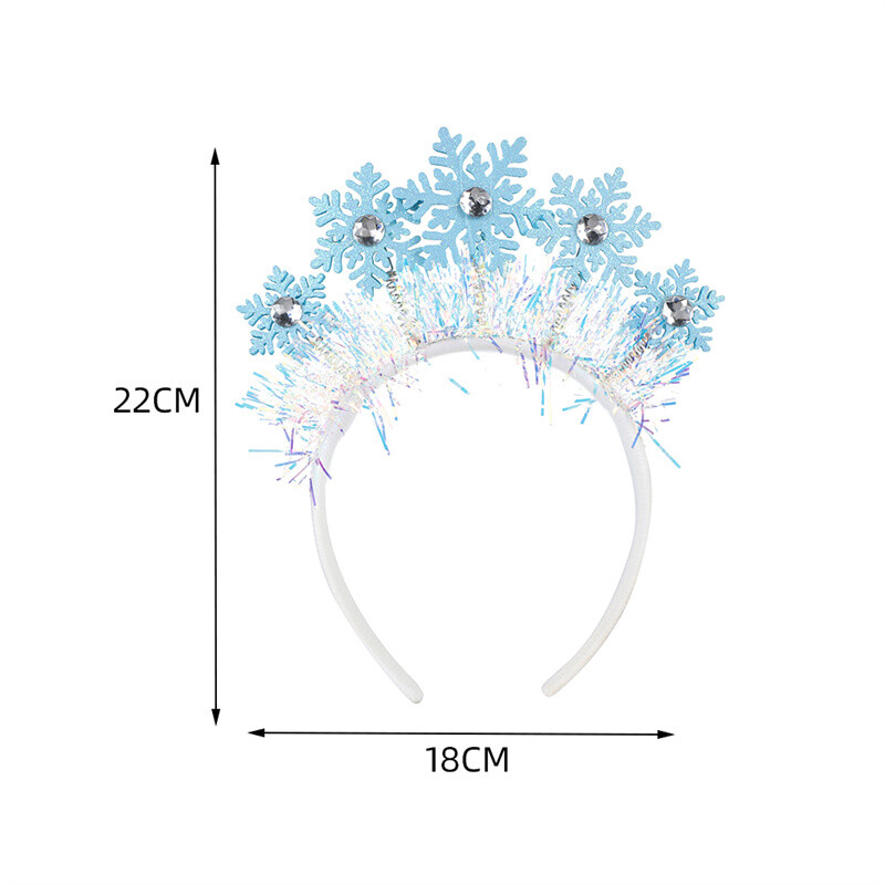 Fashion Sweet Christmas Snowflake Headband για γυναίκες κορίτσια Δημιουργικά αξεσουάρ μαλλιών φωτογραφικά στηρίγματα Δώρα Χριστουγεννιάτικης διακόσμησης