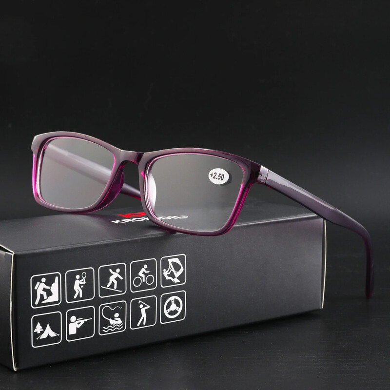 Lasīšanas brilles vīriešiem Sievietēm Sportam Pretzilas Gaišas Lasīšanas brilles Melnas Sarkanas Presbiopija Brilles +100 līdz +400 brilles