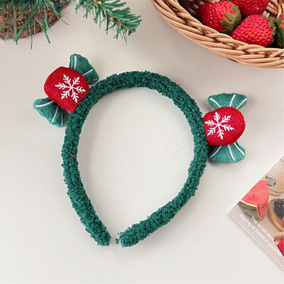 Kawaii karácsonyi plüss fejpánt aranyos rajzfilm Mikulás hóember hajkarikák karácsonyi parti haj kiegészítők karácsonyi ajándékok