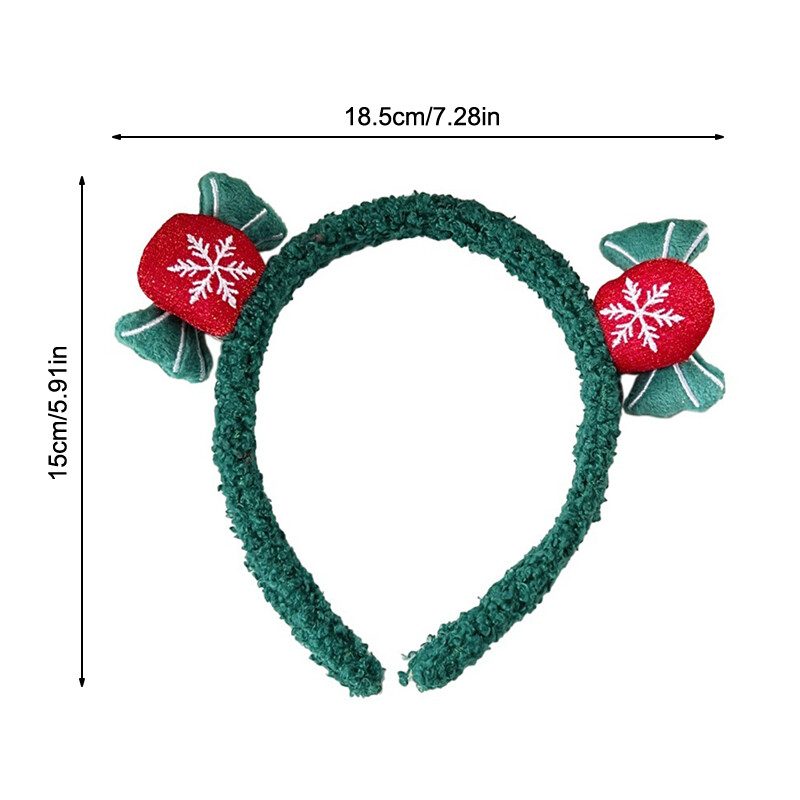 Kawaii karácsonyi plüss fejpánt aranyos rajzfilm Mikulás hóember hajkarikák karácsonyi parti haj kiegészítők karácsonyi ajándékok