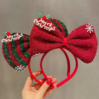 2024 Kids Headband Χριστουγεννιάτικα Cosplay Cartoon Elk Snowflake Bow Hairband πάρτι γενεθλίων Καπέλα Δώρα απόκριες Αξεσουάρ μαλλιών