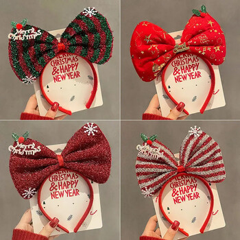 2024 Kids Headband Χριστουγεννιάτικα Cosplay Cartoon Elk Snowflake Bow Hairband πάρτι γενεθλίων Καπέλα Δώρα απόκριες Αξεσουάρ μαλλιών