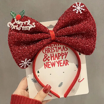 2024 Kids Headband Χριστουγεννιάτικα Cosplay Cartoon Elk Snowflake Bow Hairband πάρτι γενεθλίων Καπέλα Δώρα απόκριες Αξεσουάρ μαλλιών