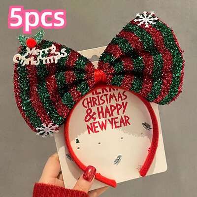 2024 Bentiță pentru copii Crăciun Cosplay desene animate Elk Fulg de zăpadă Arc Bentita pentru petrecere de aniversare Crăciun pentru cap Cadouri de Halloween Accesorii pentru păr