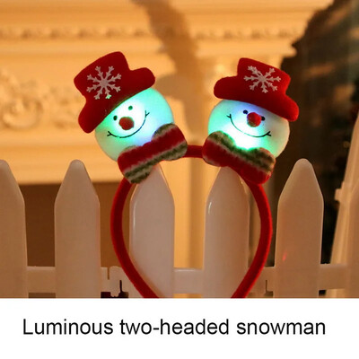 Χριστουγεννιάτικο κεφαλόδεσμο Άγιου Βασίλη Άλκη Κέρατα ταράνδων Cosplay Ears Led λαμπερά στολίδια Χριστουγεννιάτικα αξεσουάρ μαλλιών