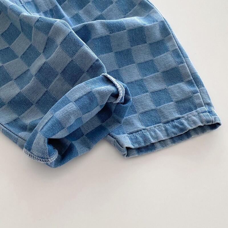 MILANCEL 1-5Y Gyerek Farmer Fiú Farmer nadrág Közép Derék Lány Nadrág Divat Gyerek Kockás nadrág