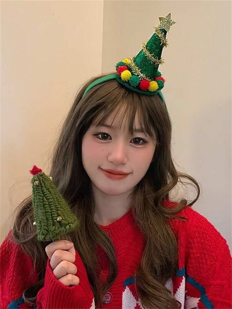 1 karácsonyi fejpánt ötágú csillag arany golyós fejpánt karácsonyi ünnepi hangulatú háromdimenziós fejpánt