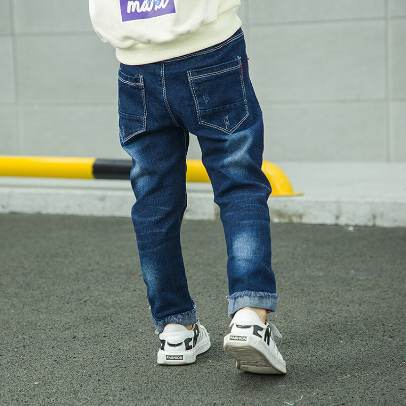 1 bucăți pentru copii, băieți, blugi, haine din bumbac, îmbrăcăminte, pantaloni pentru copii mici, sugari, băieți, blugi, pantaloni denim, pentru copii, 4-11 ani