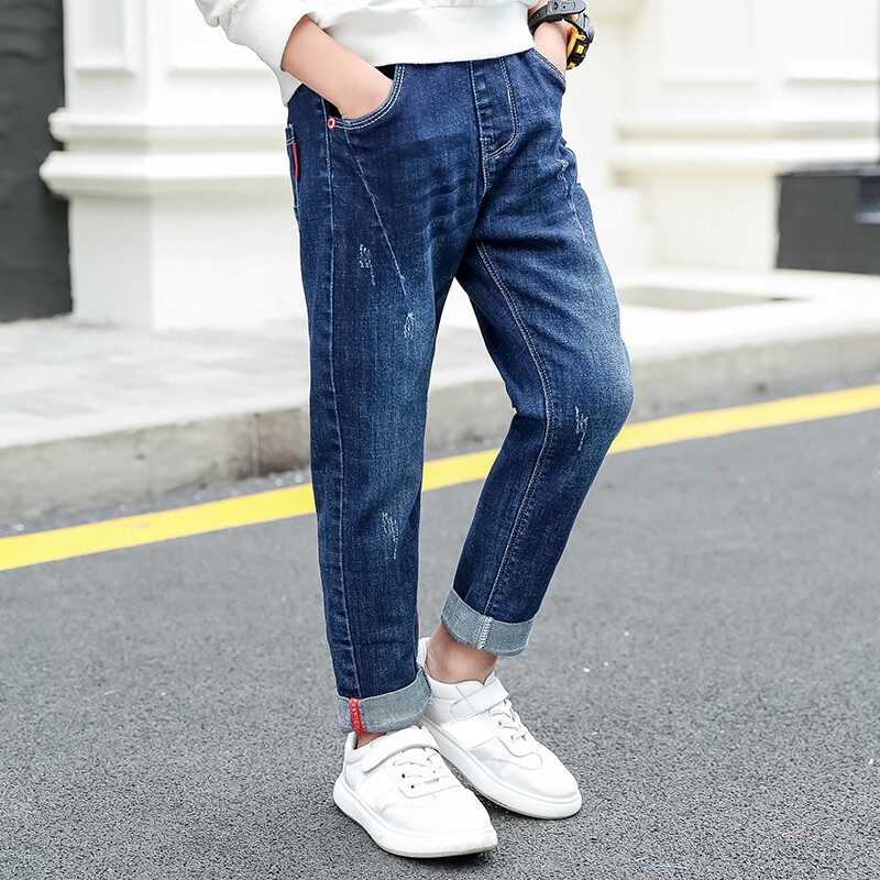 1 bucăți pentru copii, băieți, blugi, haine din bumbac, îmbrăcăminte, pantaloni pentru copii mici, sugari, băieți, blugi, pantaloni denim, pentru copii, 4-11 ani