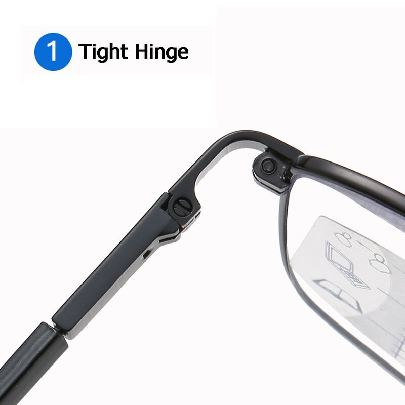 Vīrieši Sievietēm Progresīva multifokāla redze Dioptriju lasītāji Brilles Presbiofija Brilles Lasīšanas brilles Datoru aizsargbrilles