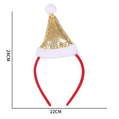 Linksmų Kalėdų galvos apdangalai Kalėdiniai plaukų aksesuarai Elnio žvaigždė Kalėdų Senelis Bling Naujieji 2025 m. Galvos juostos „Pasidaryk pats“ Kalėdų vakarėlio dekoras