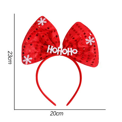 Linksmų Kalėdų galvos apdangalai Kalėdiniai plaukų aksesuarai Elnio žvaigždė Kalėdų Senelis Bling Naujieji 2025 m. Galvos juostos „Pasidaryk pats“ Kalėdų vakarėlio dekoras