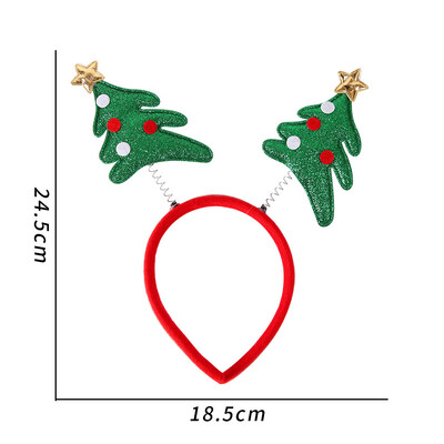 Linksmų Kalėdų galvos apdangalai Kalėdiniai plaukų aksesuarai Elnio žvaigždė Kalėdų Senelis Bling Naujieji 2025 m. Galvos juostos „Pasidaryk pats“ Kalėdų vakarėlio dekoras