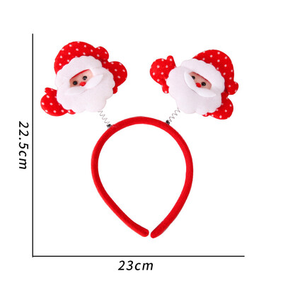 Linksmų Kalėdų galvos apdangalai Kalėdiniai plaukų aksesuarai Elnio žvaigždė Kalėdų Senelis Bling Naujieji 2025 m. Galvos juostos „Pasidaryk pats“ Kalėdų vakarėlio dekoras