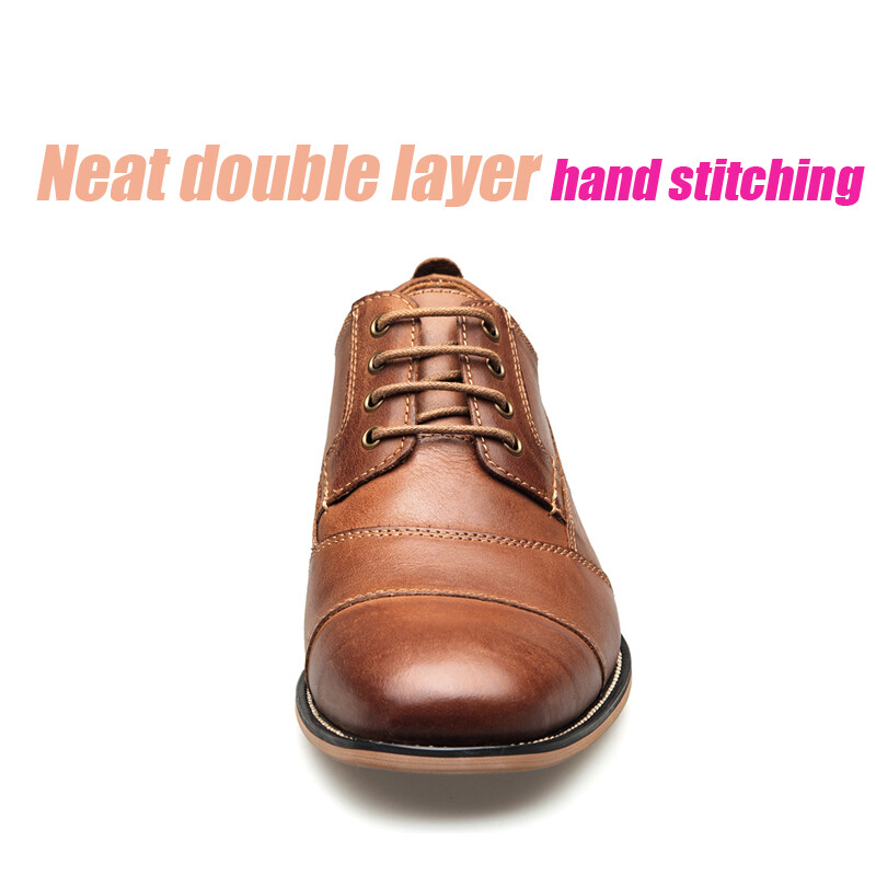 ZFTL Nauji Vyriški Suknelės batai Natūrali oda Vyras Verslo batai Didelio dydžio Vyriški vestuviniai batai Laisvalaikio suvarstomi batai Rankų darbo 2023 m.