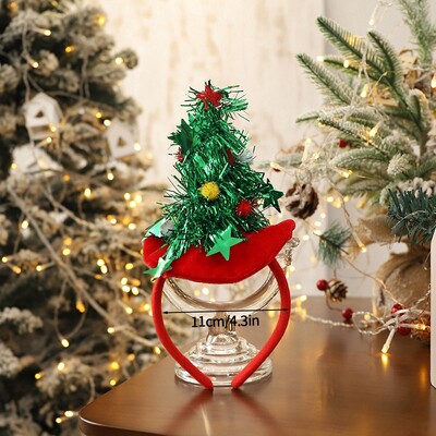 Új karácsonyi fejfedők Vicces szarvas agancs fejdísz Mikulás haj fejpánt Boldog új évet Boldog karácsonyt haj kiegészítők