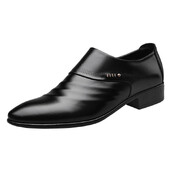Pantofi pentru bărbați Casual Business Piele PU Plasă ascuțită Bărbați maro Rochie bărbați Mocasini de lux Social Pantofi bărbați Designer Negru Nuntă