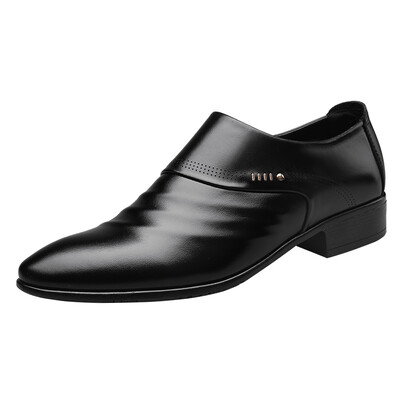 Pantofi pentru bărbați Casual Business Piele PU Plasă ascuțită Bărbați maro Rochie bărbați Mocasini de lux Social Pantofi bărbați Designer Negru Nuntă