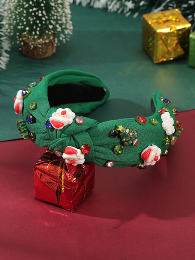 Vintage luxus hajgumik Divat barokk strassz gyöngy hajpánt fejpánt Női Halloween karácsonyi parti haj kiegészítők