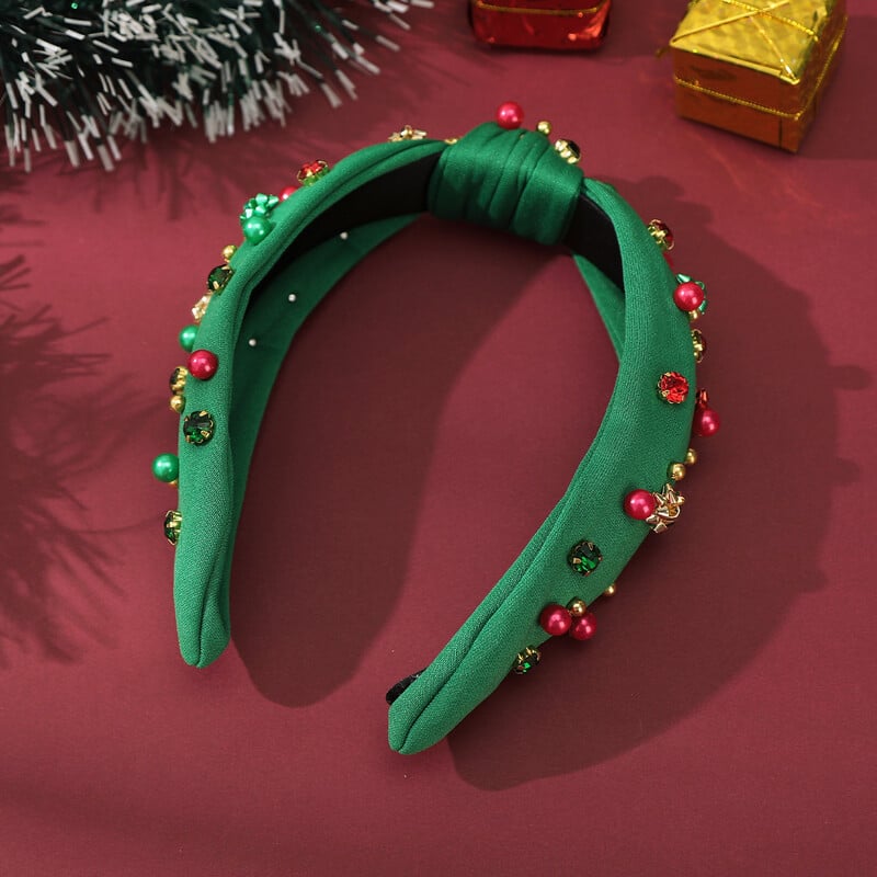 Vintage luxus hajgumik Divat barokk strassz gyöngy hajpánt fejpánt Női Halloween karácsonyi parti haj kiegészítők