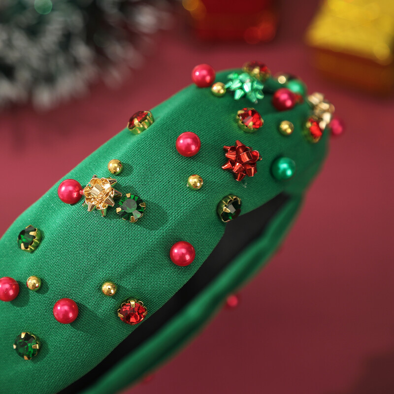 Vintage luxus hajgumik Divat barokk strassz gyöngy hajpánt fejpánt Női Halloween karácsonyi parti haj kiegészítők