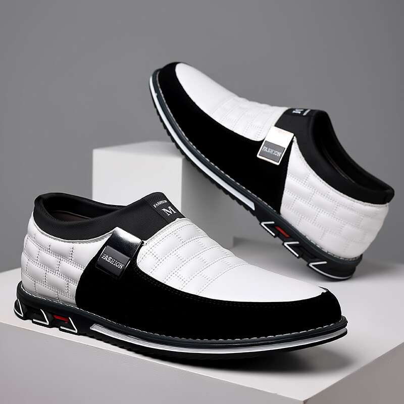 Vīriešu biznesa ikdienas apavi Pievelkami PU ādas apavi Lielizmēra formālas kedas vīriešiem Kāzu ballītes Biroja Oksfordas kleitas apavi