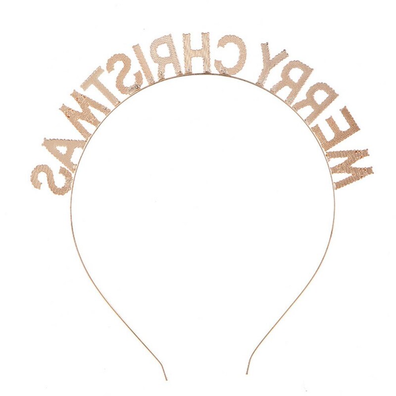 Kalėdinė galvos juosta Ragai Snaigė Linksmų Kalėdų Pentagrama Laimingų Naujųjų Metų plaukų segtukas Plaukų aksesuarai