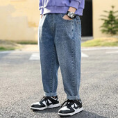 2023 Casual Style Boys τζιν παντελόνι Loose Fit ίσιο τζιν παντελόνι Ανθεκτικό παιδικό τζιν ανθεκτικό στη φθορά