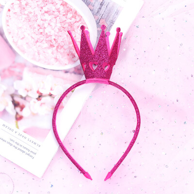 Baby Girls Princess Crown Fényes Tiara Crown Hair Hoop Fejfedő Hajpánt Születésnapi Ajándék Lányok Haj Kiegészítők Parti kellékek