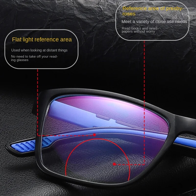 2024. gada bifokālās lasīšanas brilles vīriešiem, īpaši vieglas kvadrātveida brilles sievietēm