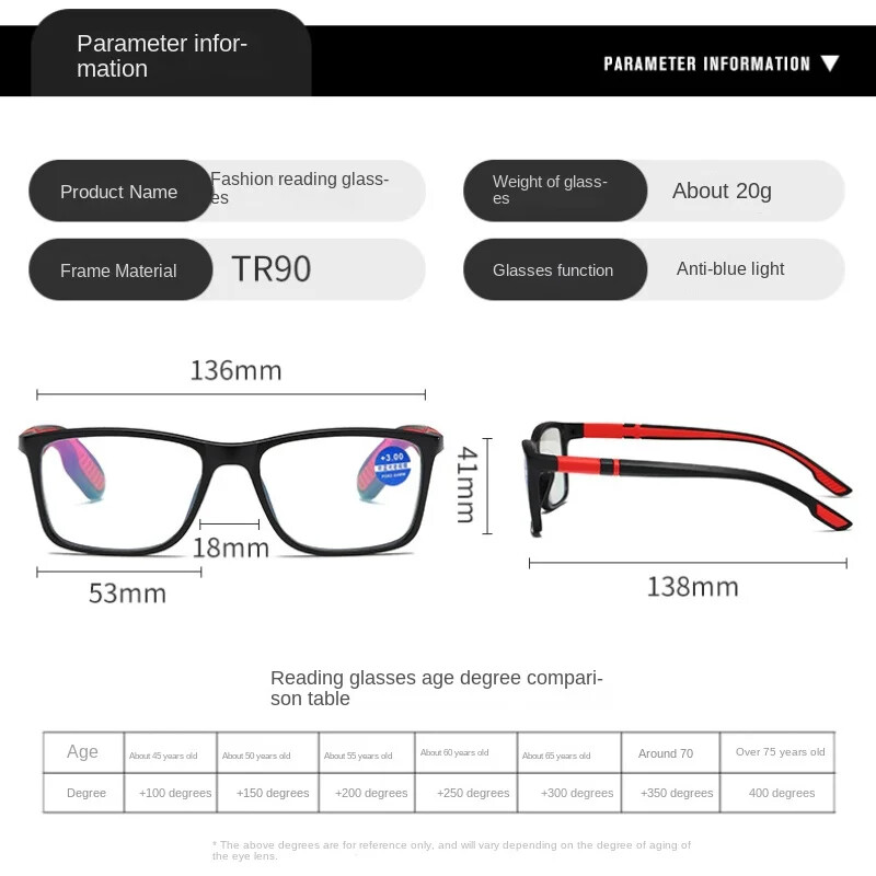 2024. gada bifokālās lasīšanas brilles vīriešiem, īpaši vieglas kvadrātveida brilles sievietēm
